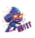 サイバーパンクぷぅ — デフォルメで大暴れ（個別スタンプ：26）