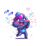 サイバーパンクぷぅ — デフォルメで大暴れ（個別スタンプ：28）