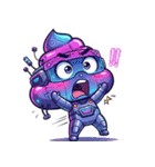 サイバーパンクぷぅ — デフォルメで大暴れ（個別スタンプ：31）
