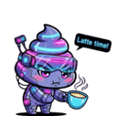 サイバーパンクぷぅ — デフォルメで大暴れ（個別スタンプ：32）