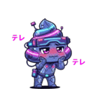 サイバーパンクぷぅ — デフォルメで大暴れ（個別スタンプ：33）