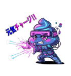 サイバーパンクぷぅ — デフォルメで大暴れ（個別スタンプ：35）