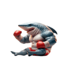 暴走して面白いサメボクサー（個別スタンプ：7）