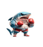暴走して面白いサメボクサー（個別スタンプ：8）