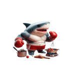 暴走して面白いサメボクサー（個別スタンプ：13）