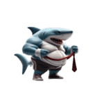 暴走して面白いサメボクサー（個別スタンプ：15）