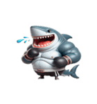 暴走して面白いサメボクサー（個別スタンプ：20）