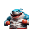 暴走して面白いサメボクサー（個別スタンプ：24）