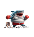 暴走して面白いサメボクサー（個別スタンプ：29）