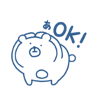 くまさん。（青いです）（個別スタンプ：13）