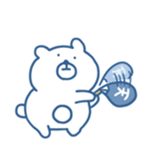 くまさん。（青いです）（個別スタンプ：37）