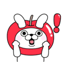 うさぎ＆くま100％  冬の日常（個別スタンプ：28）