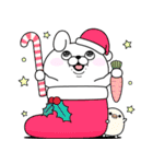 うさぎ＆くま100％  冬の日常（個別スタンプ：35）