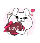 うさぎ＆くま100％  冬の日常（個別スタンプ：40）