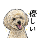 意外と使えるリアル犬の熱い愛（個別スタンプ：4）