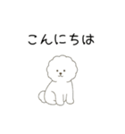 犬の日 ビションフリーゼ（個別スタンプ：1）