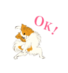 ヨガを嗜むおイヌさんたち（個別スタンプ：1）