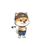 シバニーズのニットン（個別スタンプ：35）