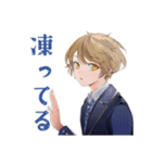 王子系女子高生の冬★制服（個別スタンプ：36）