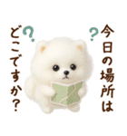 ずーっと一緒♡羊毛ポメのお仕事連絡（個別スタンプ：19）