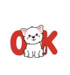 やさしいウエスティ『デカ文字・敬語』（個別スタンプ：2）