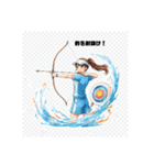 輝け！スポーツガールズ☆スタンプ（個別スタンプ：9）