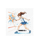 輝け！スポーツガールズ☆スタンプ（個別スタンプ：21）