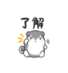たれ耳柴犬♡お返事・挨拶スタンプ（個別スタンプ：3）