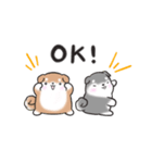 たれ耳柴犬♡お返事・挨拶スタンプ（個別スタンプ：4）