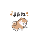たれ耳柴犬♡お返事・挨拶スタンプ（個別スタンプ：8）