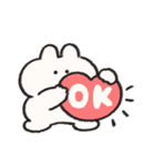 恋人連絡用うさぎときどきにんじんリメイク（個別スタンプ：1）