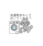 カップル・夫婦で使いやすいトイプードル②（個別スタンプ：4）