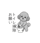 カップル・夫婦で使いやすいトイプードル②（個別スタンプ：9）