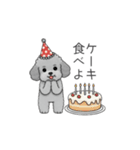 カップル・夫婦で使いやすいトイプードル②（個別スタンプ：36）