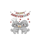 カップル・夫婦で使いやすいトイプードル②（個別スタンプ：37）