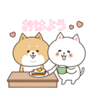 わん×にゃんカップル♡彼女用（個別スタンプ：1）