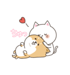 わん×にゃんカップル♡彼女用（個別スタンプ：6）