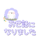 福を呼ぶ♡にっこり白梟とカラフル文字（個別スタンプ：33）