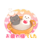 ネコたちと冬スイーツ【年末年始】(再販)（個別スタンプ：17）