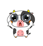 大きな目のかわいいウシはもう疲れた（個別スタンプ：5）