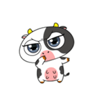 大きな目のかわいいウシはもう疲れた（個別スタンプ：16）