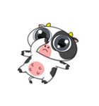 大きな目のかわいいウシはもう疲れた（個別スタンプ：17）