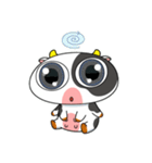 大きな目のかわいいウシはもう疲れた（個別スタンプ：23）