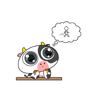大きな目のかわいいウシはもう疲れた（個別スタンプ：26）
