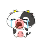 大きな目のかわいいウシはもう疲れた（個別スタンプ：27）