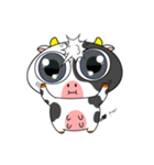 大きな目のかわいいウシはもう疲れた（個別スタンプ：28）