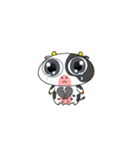 大きな目のかわいいウシはもう疲れた（個別スタンプ：30）