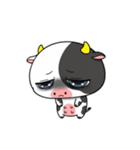 大きな目のかわいいウシはもう疲れた（個別スタンプ：35）