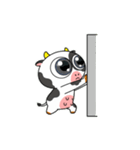 大きな目のかわいいウシはもう疲れた（個別スタンプ：37）