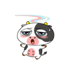 大きな目のかわいいウシはもう疲れた（個別スタンプ：38）